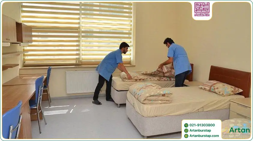 امکانات خوابگاه دانشگاه آرتوکلوی ماردین