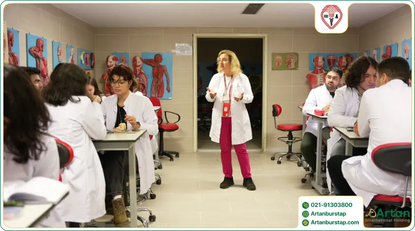 کلاس درس پزشکی دانشگاه بیلیم استانبول