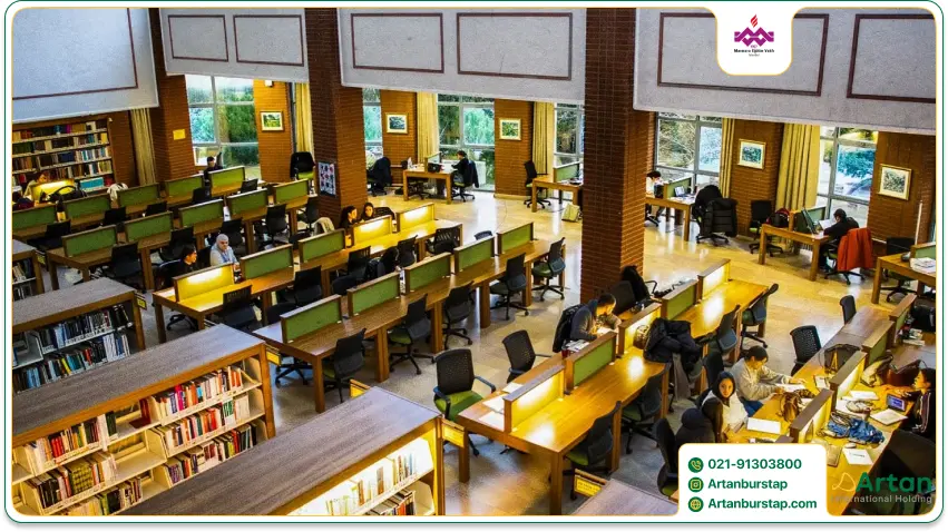 امکانات کتابخانه دانشگاه مال تپه