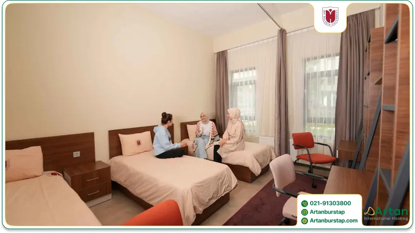 امکانات خوابگاه دانشگاه ابن خلدون ترکیه