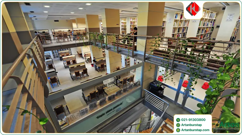 محیط کتابخانه دانشگاه کولتور استانبول