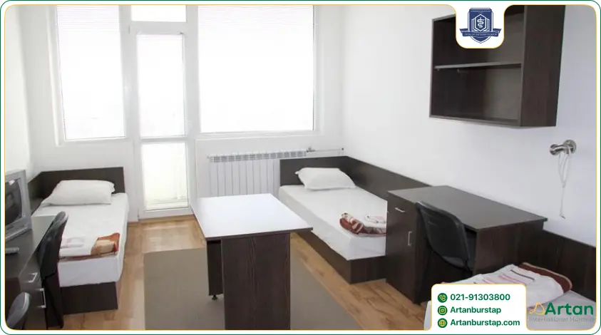 امکانات خوابگاه دانشگاه پزشکی وارنا