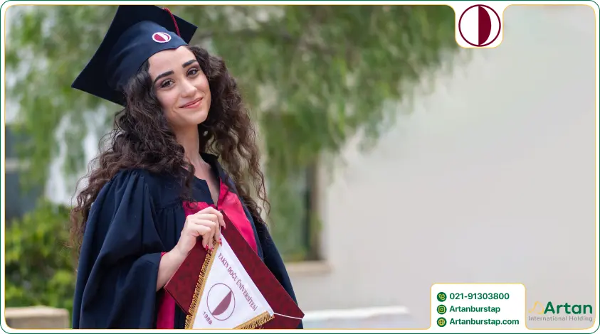 فارغ التحصیلی دانشجوی بورسیه دانشگاه خاور نزدیک نیکوزیا