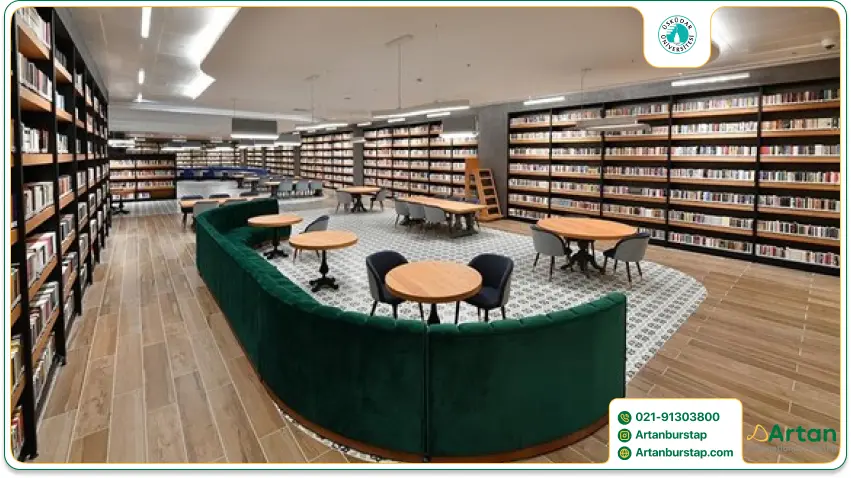امکانات کتابخانه دانشگاه اسکودار استانبول