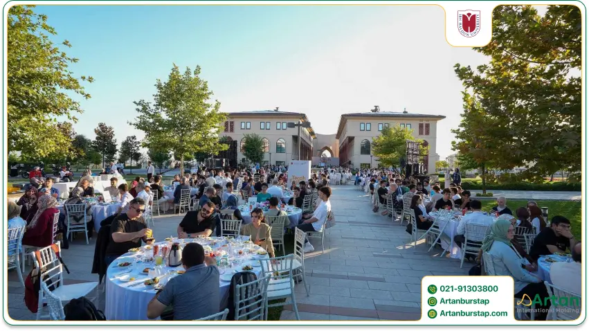 محیط پردیس دانشگاه ابن خلدون ترکیه