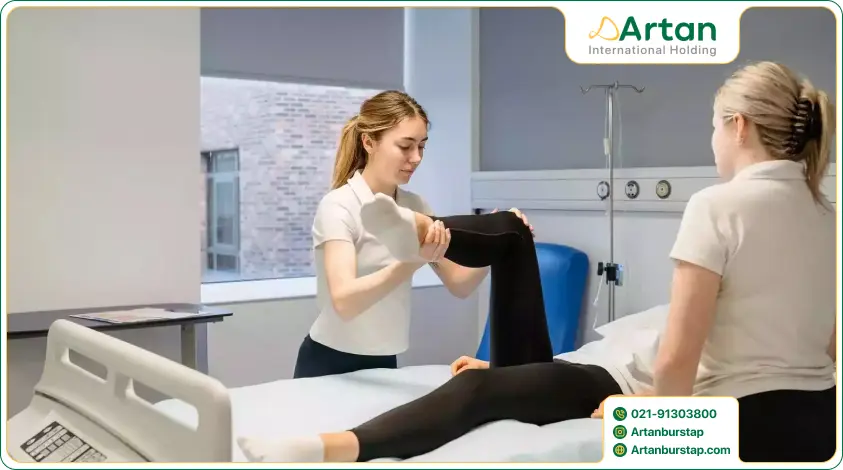 دانشجوی رشته فیزیوتراپی در رومانی